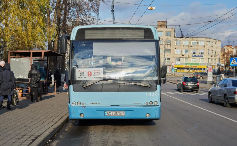 9 маршрутка Луцк автобус