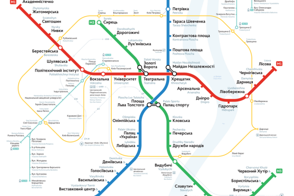 схема метро киев