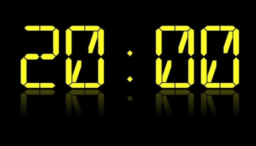 20:00 на часах