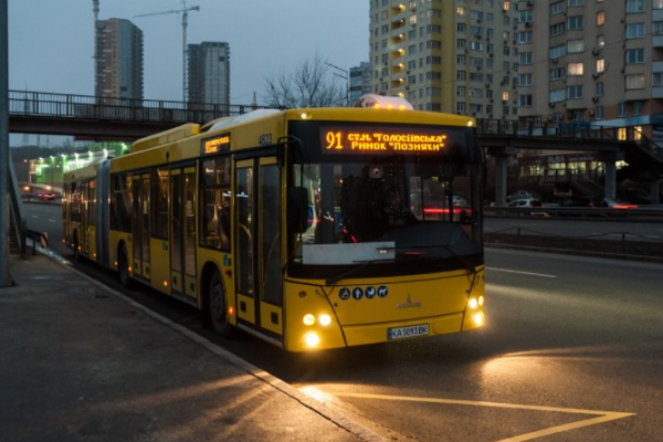 91 автобус Киев