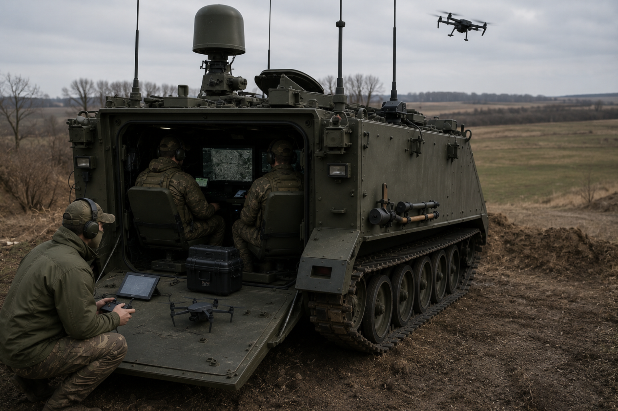 Тактика роботи з M113 як позиції БПЛА-операторів