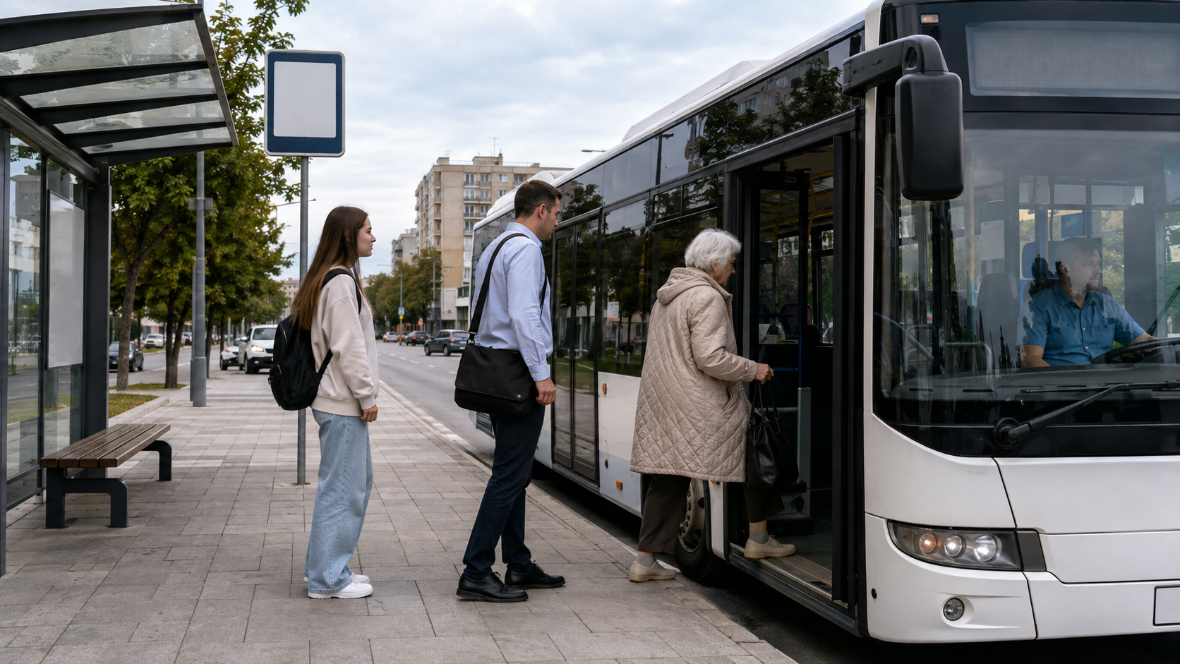 Зупинки автобусного маршруту 21 в різних районах Дніпра
