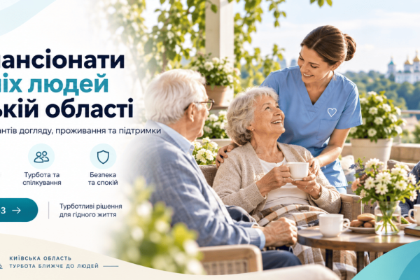 ТОП-3 пансіонати для літніх людей у Київській області